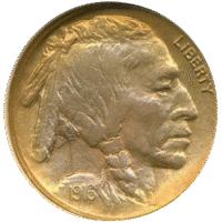 Five Cent Buffalo ( Golden Coin )
