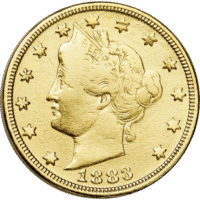 Five Cent Liberty Head ( Golden Coin )